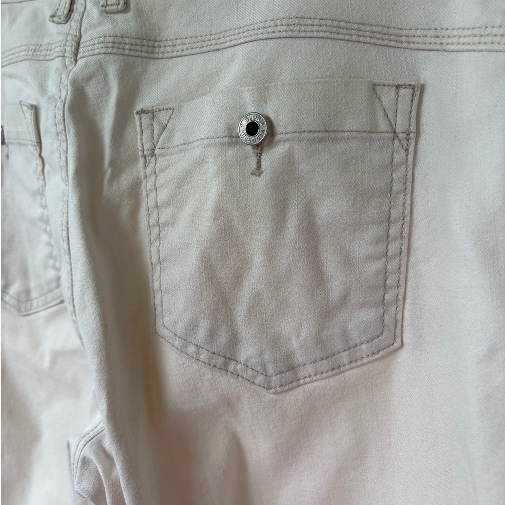 Gloria Vanderbilt Cream Cropped Jeans Women’s Sz 10 - Picture 4 of 7